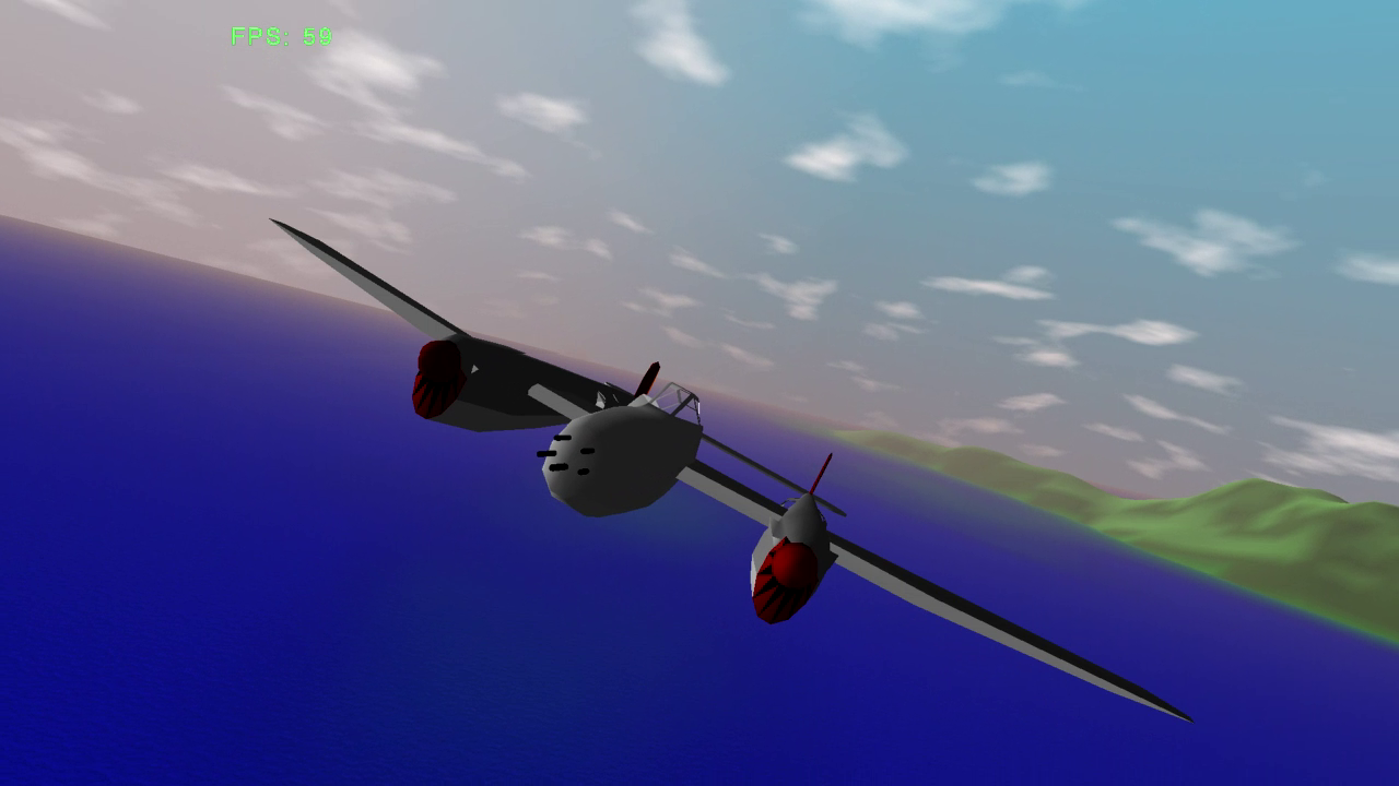 External View of Lockheed P38 "Lightning"